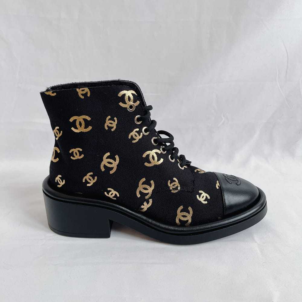 Chanel Leather biker boots - image 3