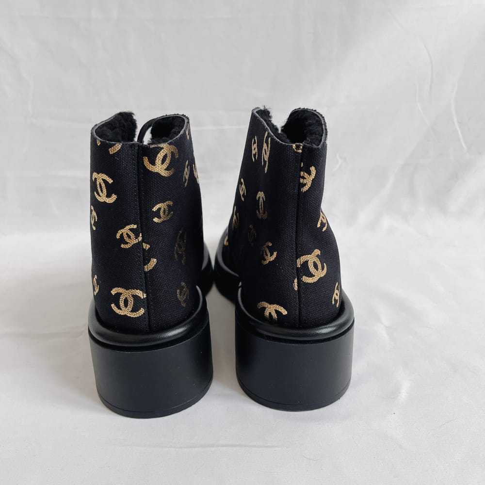 Chanel Leather biker boots - image 5