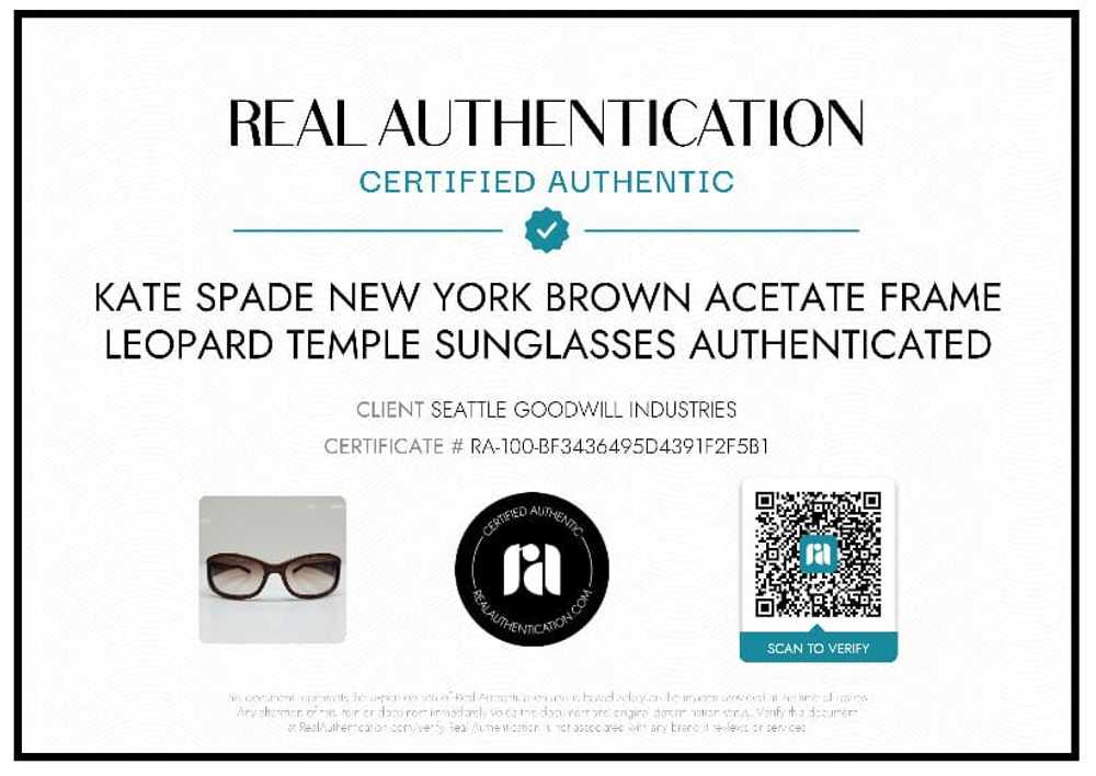 AUTHENTICATED KATE SPADE 'DEE/S' LEOPARD TEMPLE S… - image 2