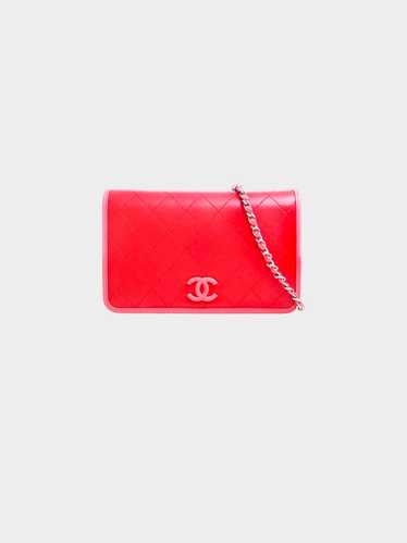 Chanel 2019 Red and Pink Caviar Leather Matelasse 