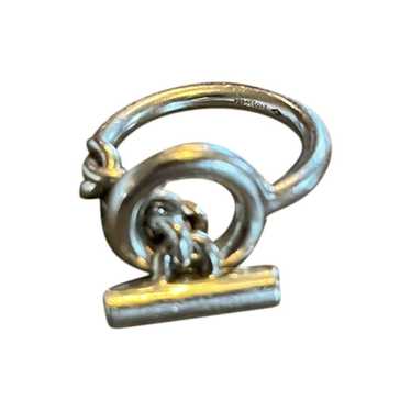 Hermès Croisette silver ring - image 1