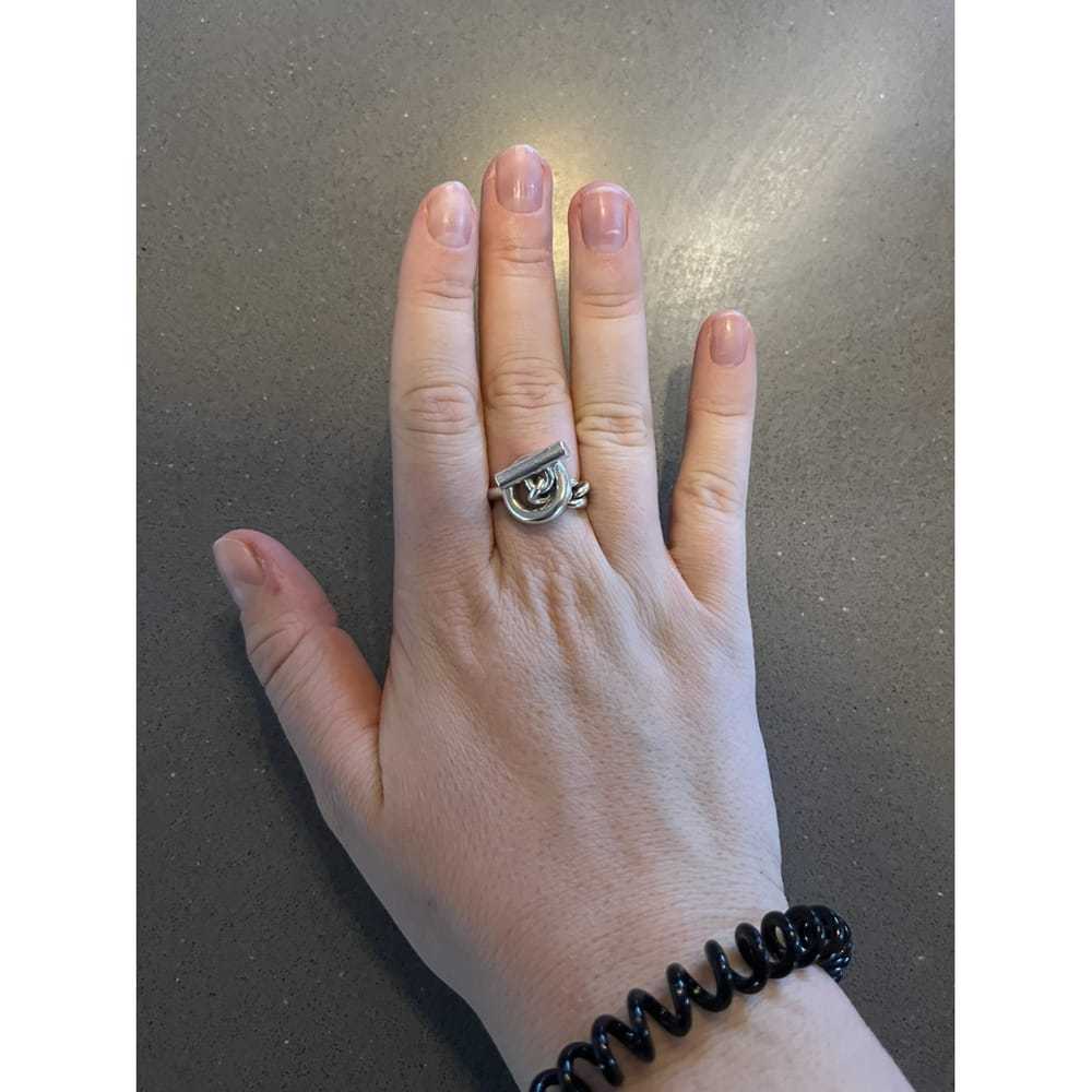 Hermès Croisette silver ring - image 4