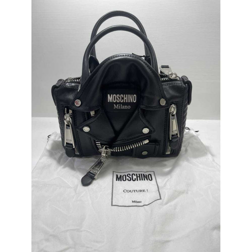 Moschino Biker leather handbag - image 4