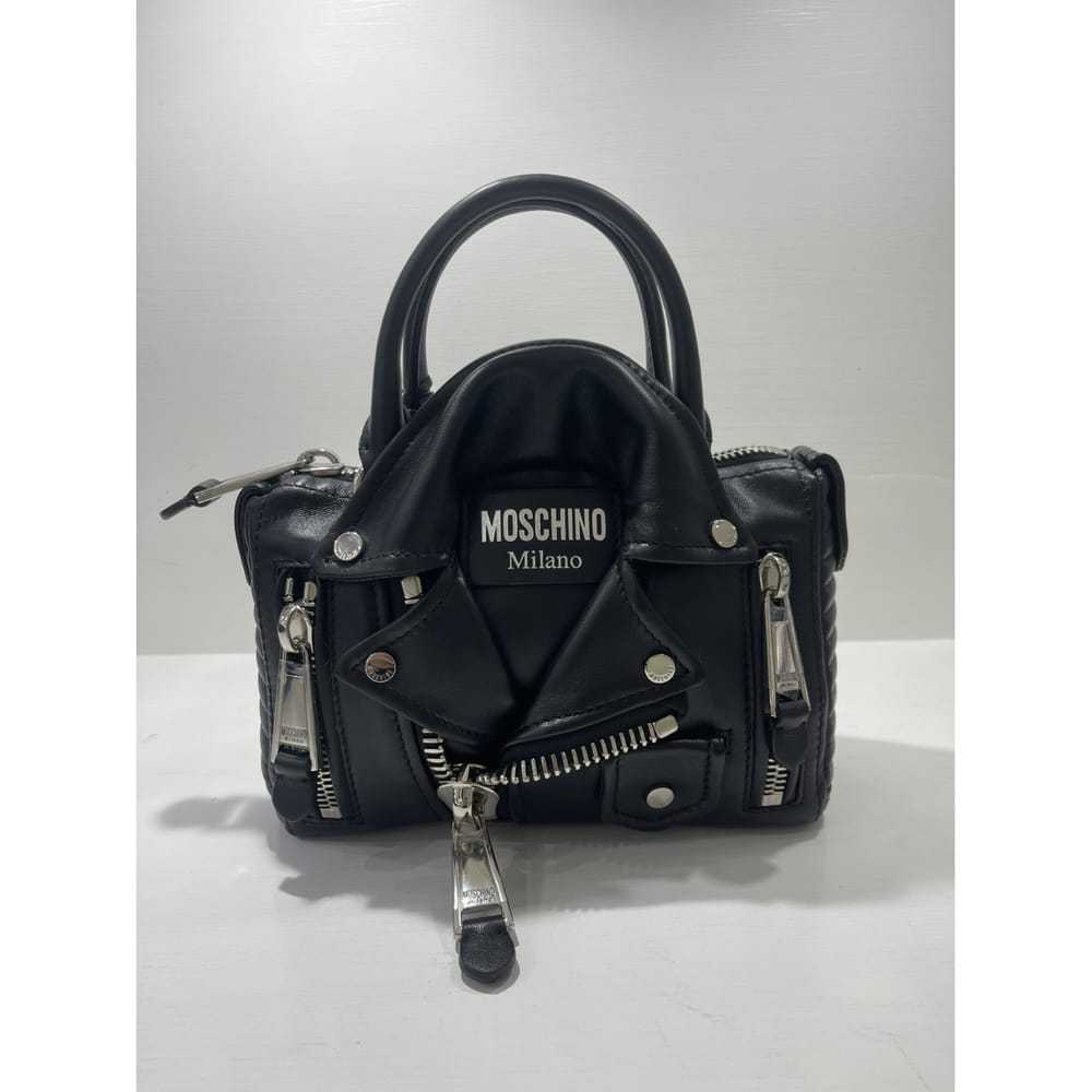 Moschino Biker leather handbag - image 6