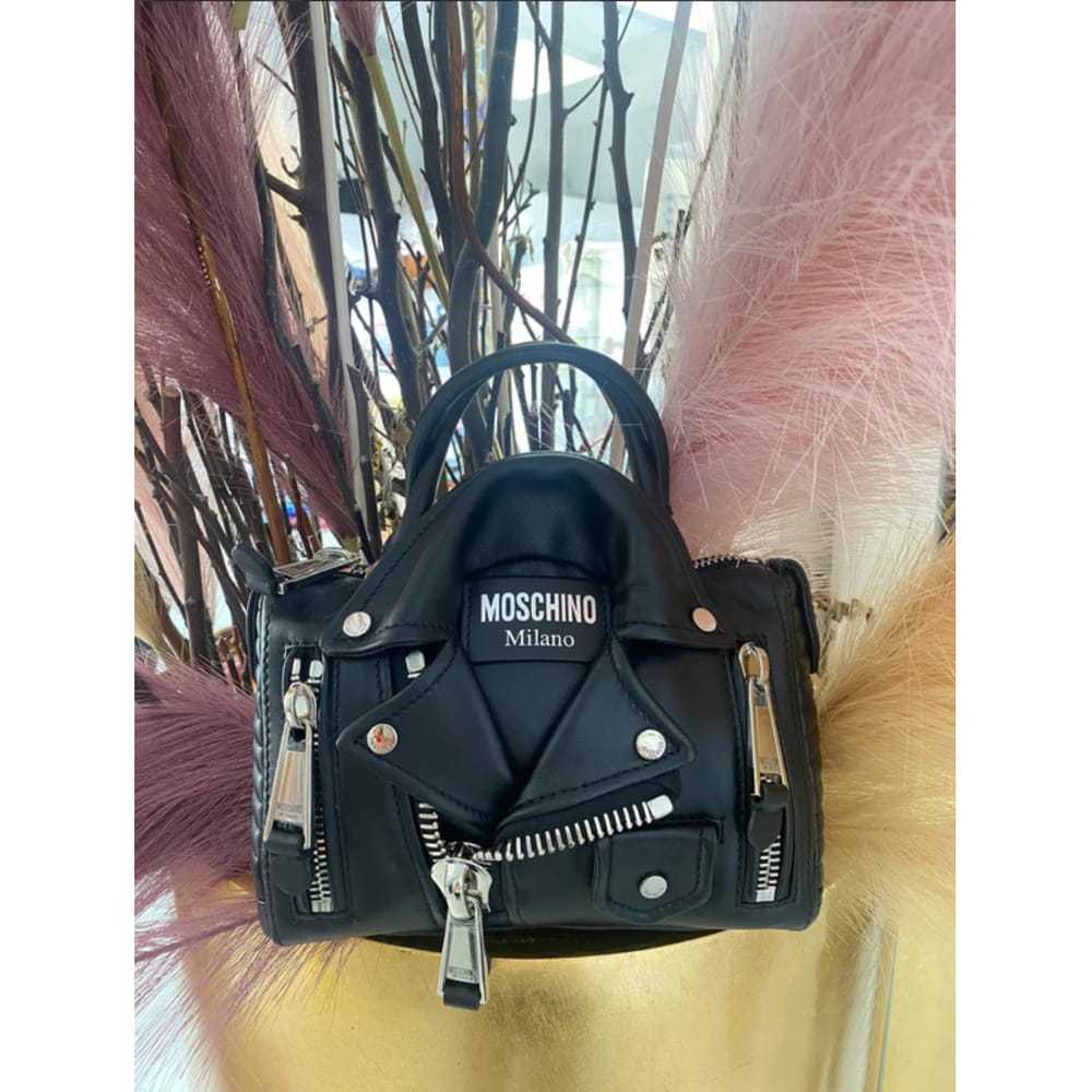 Moschino Biker leather handbag - image 8