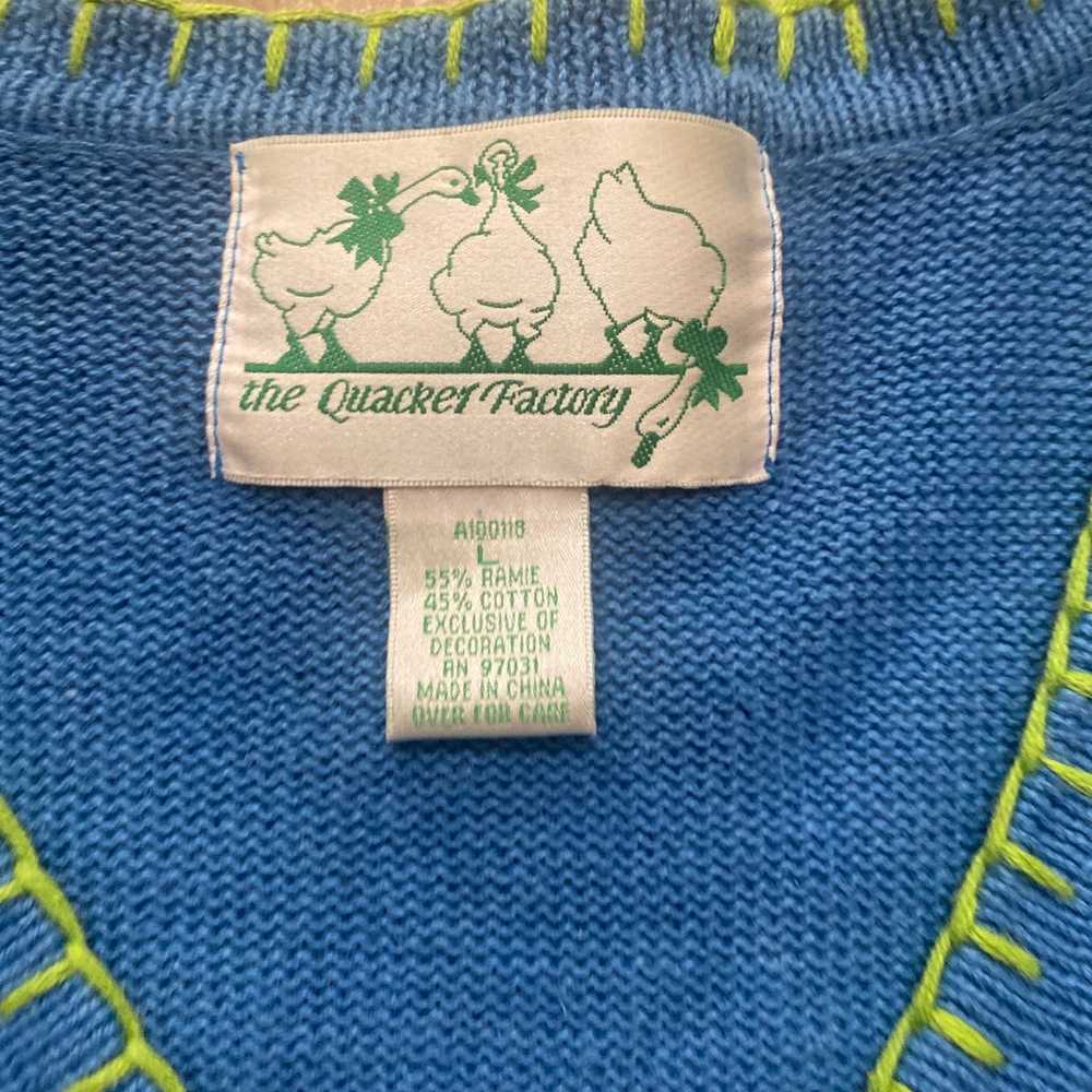 Vintage The Quacker Factory Sweater Cardigan Beac… - image 2