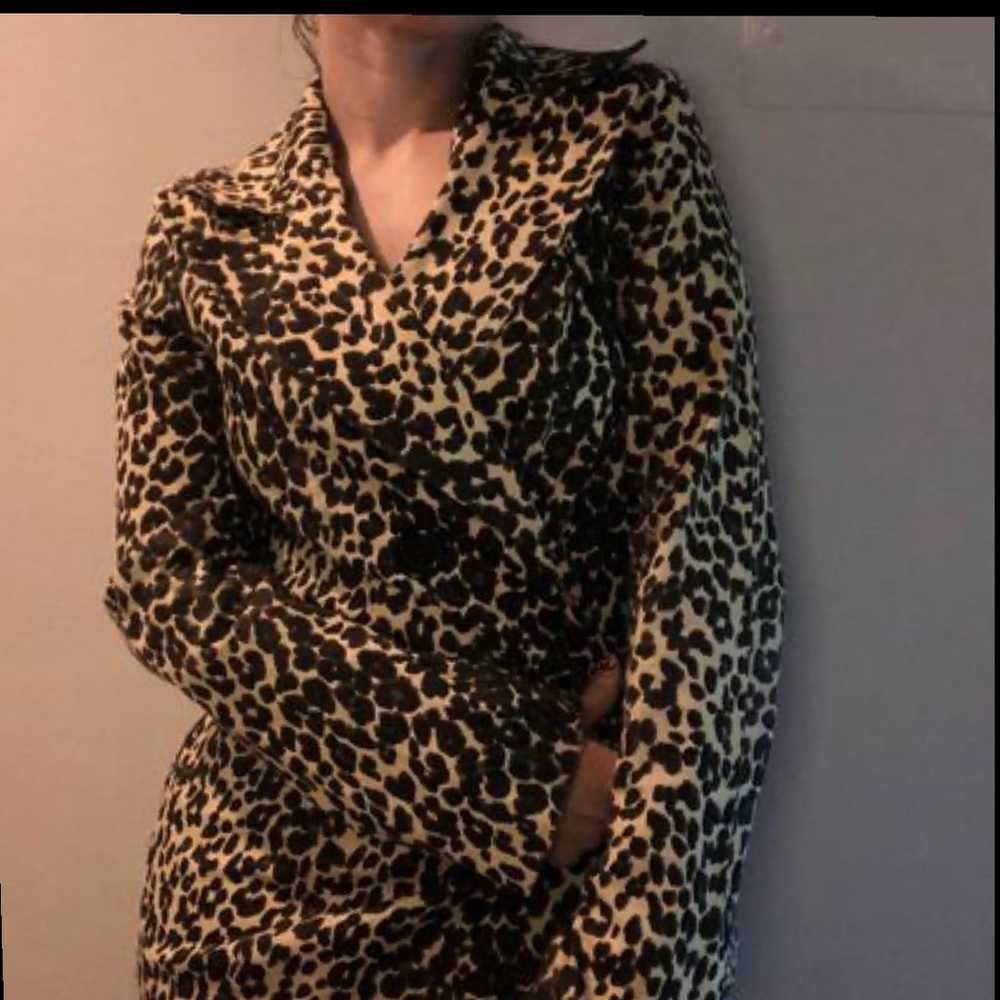 Vintage Heart Soul lightweight leopard jacket siz… - image 4