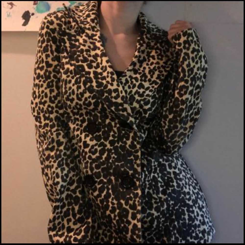 Vintage Heart Soul lightweight leopard jacket siz… - image 7