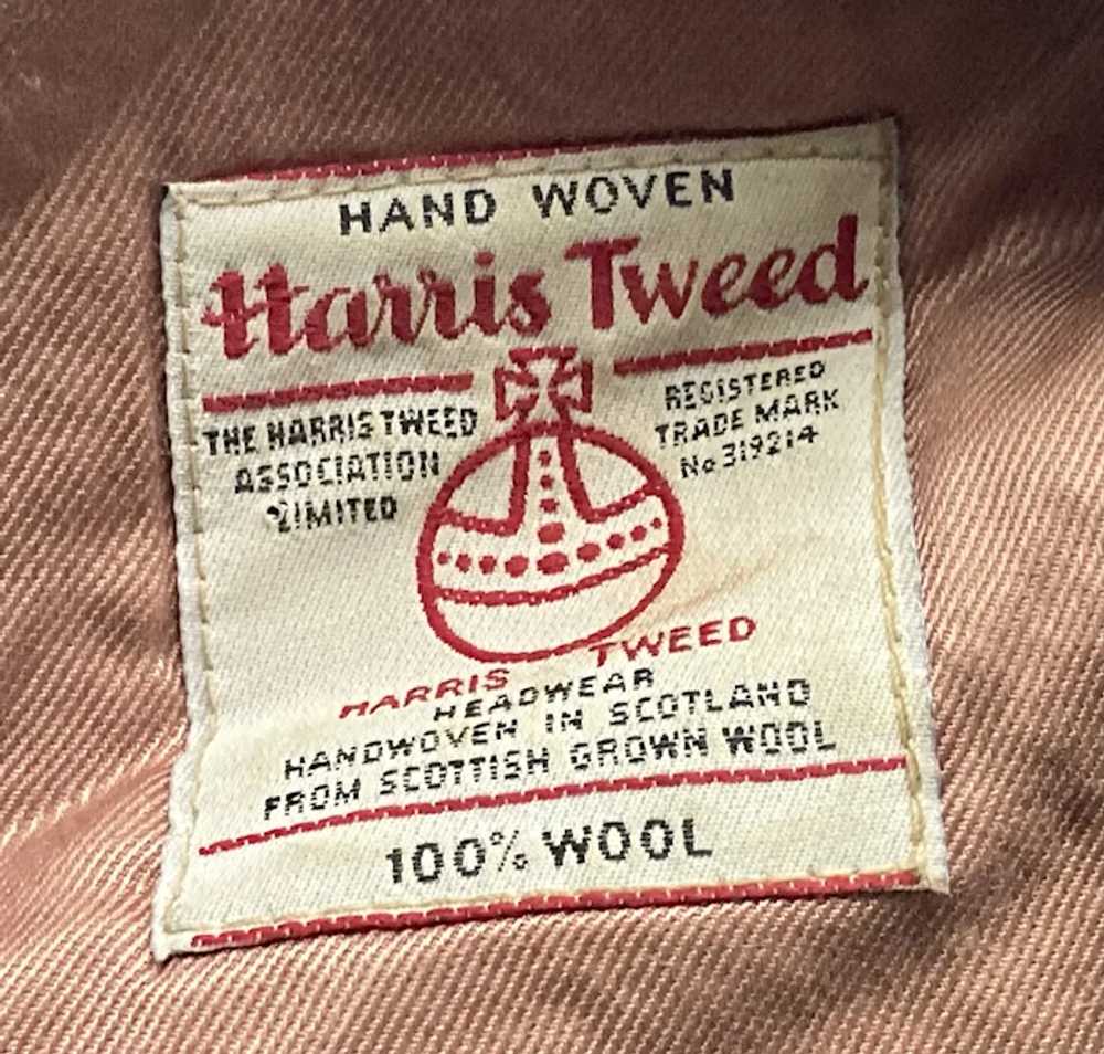 Vintage Hand Woven Wool Harris Tweed Newsboy Cap … - image 6