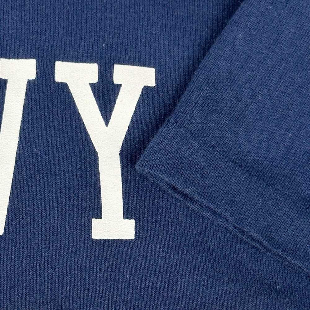 Vintage US Navy Mom Shirt Adult MEDIUM Blue 90s M… - image 4