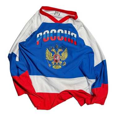 VINTAGE RUSSIAN HOCKEY JERSEY TEAM Россия MOCKBA - image 1