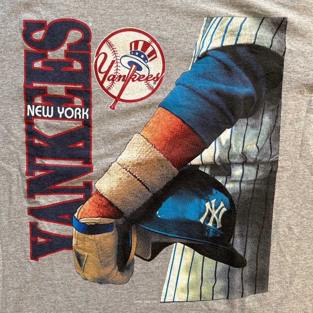 Vintage 1997 New York Yankees Player Helmet Doubl… - image 2