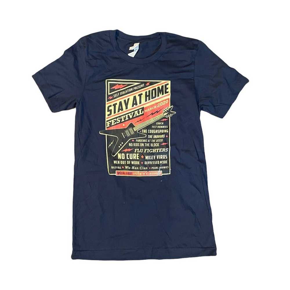 Blue Stay at home T-shirt size S - image 1