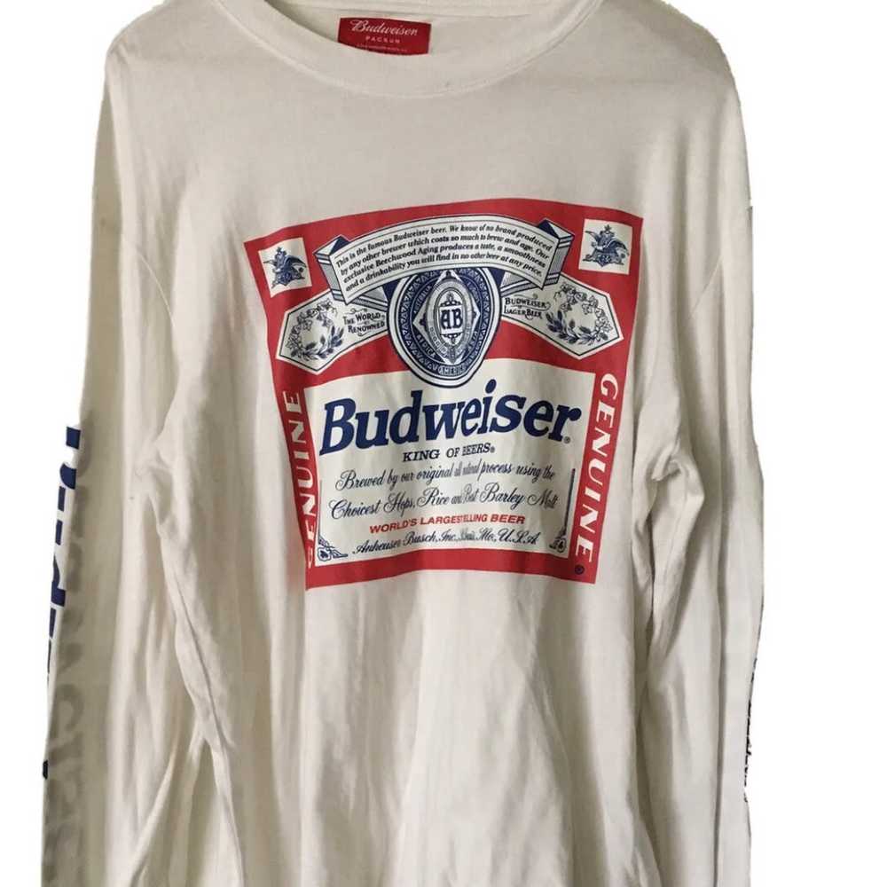 PacSun Budweiser Longsleeve Tee Shirt Size Small - image 1