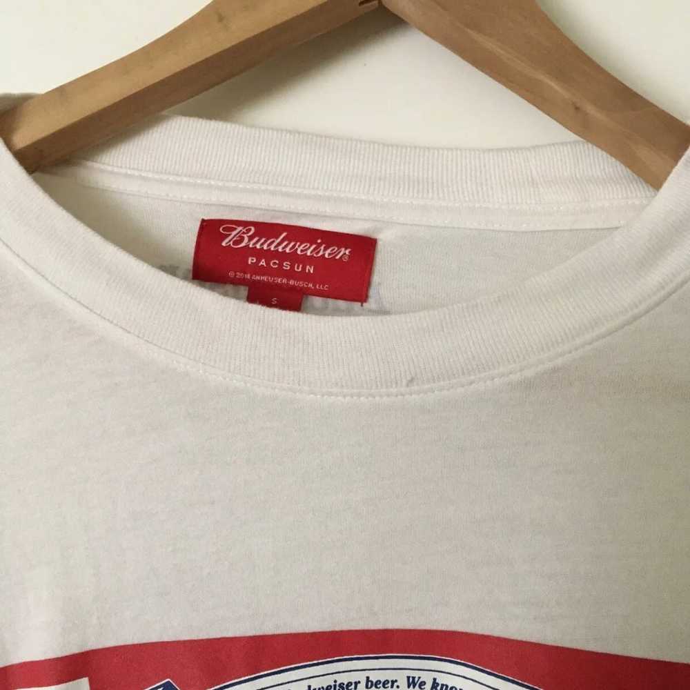 PacSun Budweiser Longsleeve Tee Shirt Size Small - image 2