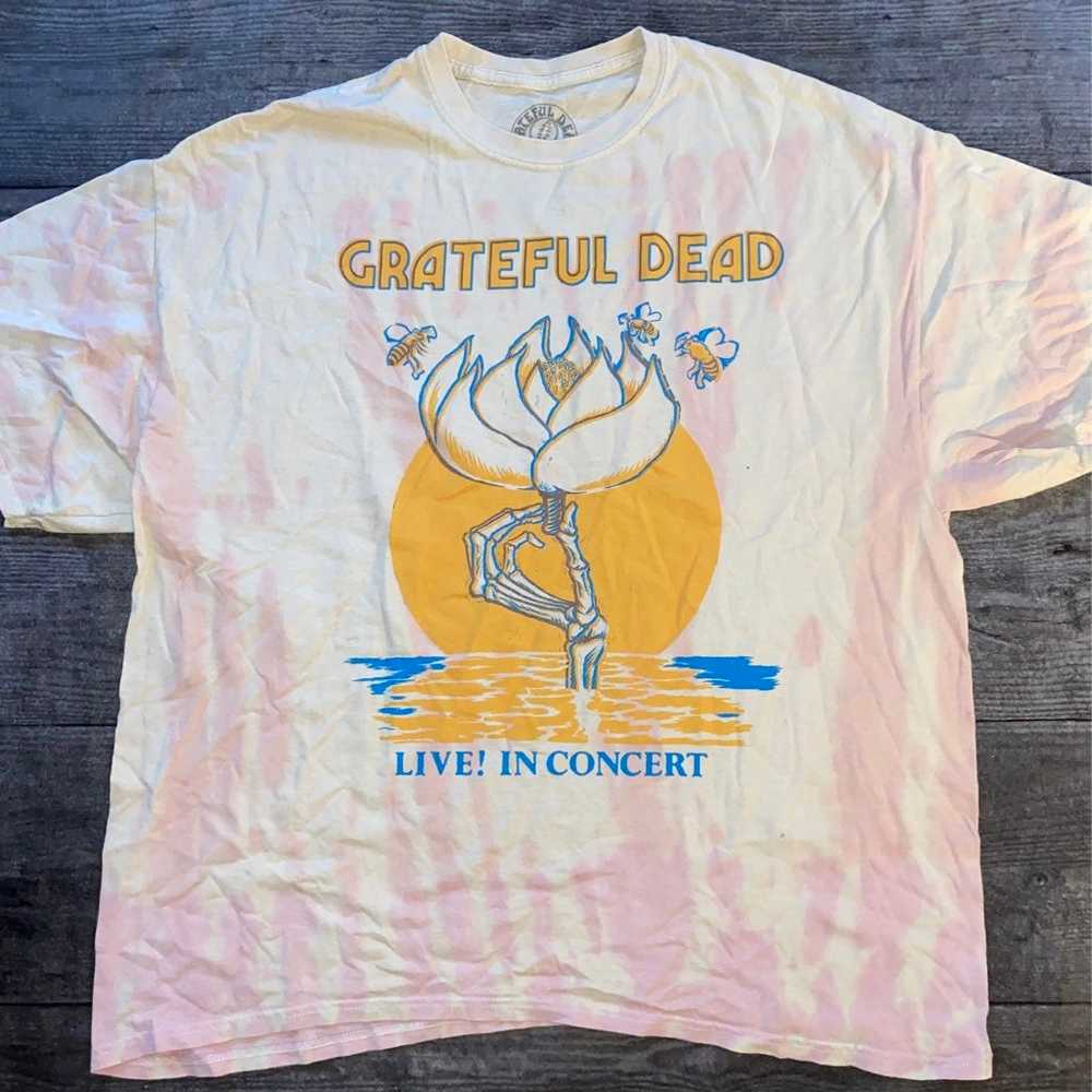 Grateful Dead Live In Concert Tie Dye Tee - image 1