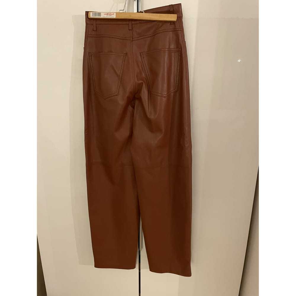 Nanushka Vegan leather straight pants - image 2