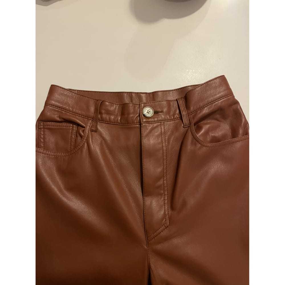 Nanushka Vegan leather straight pants - image 3