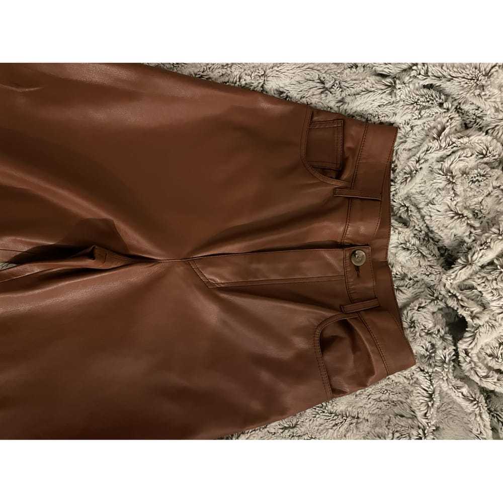 Nanushka Vegan leather straight pants - image 6