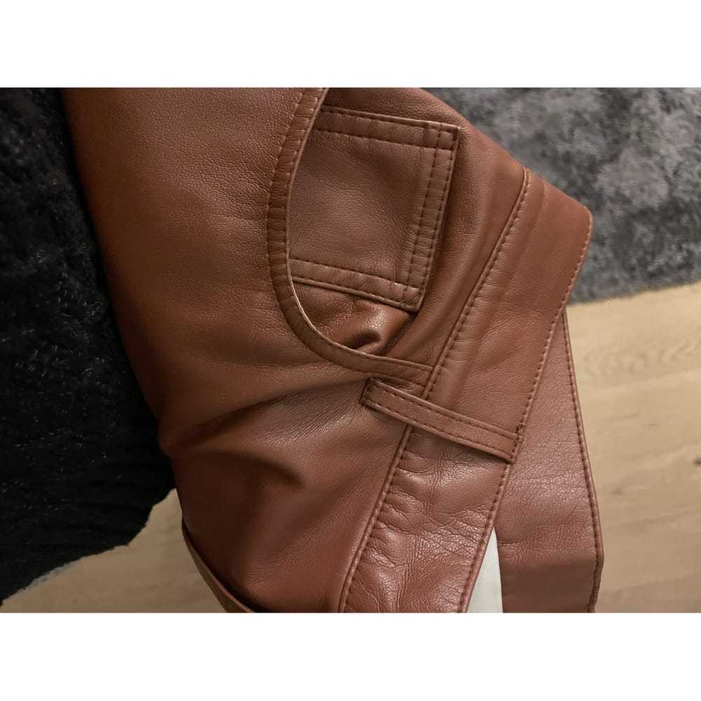 Nanushka Vegan leather straight pants - image 7