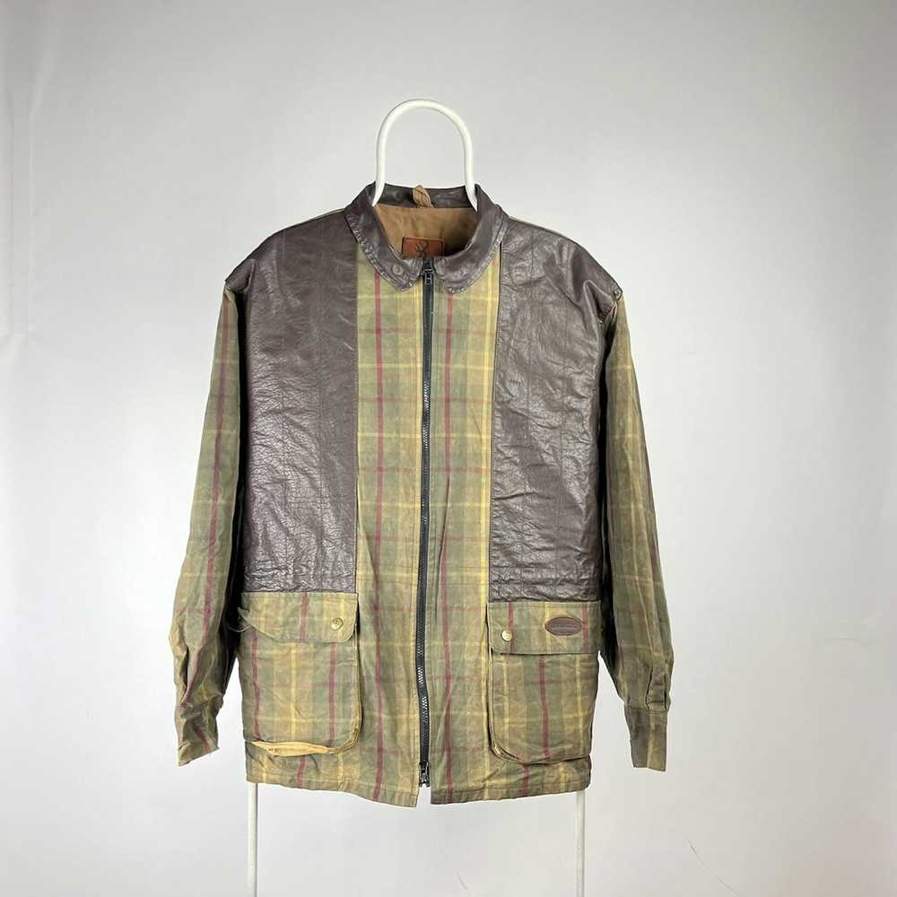Vintage × Waxed Vintage Browning waxed jacket tar… - image 1