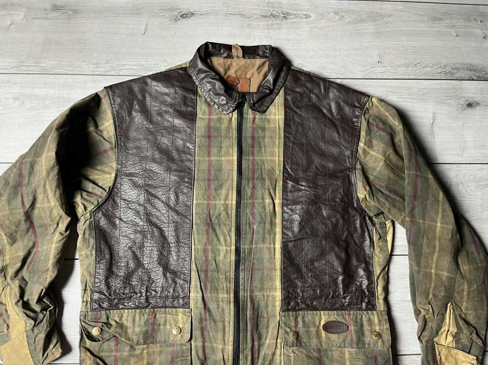 Vintage × Waxed Vintage Browning waxed jacket tar… - image 3