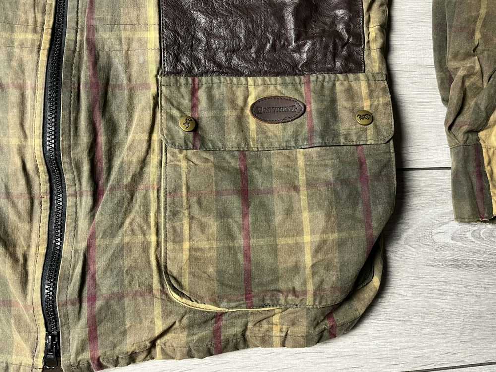 Vintage × Waxed Vintage Browning waxed jacket tar… - image 4