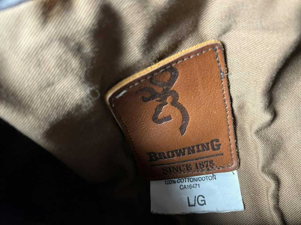 Vintage × Waxed Vintage Browning waxed jacket tar… - image 5