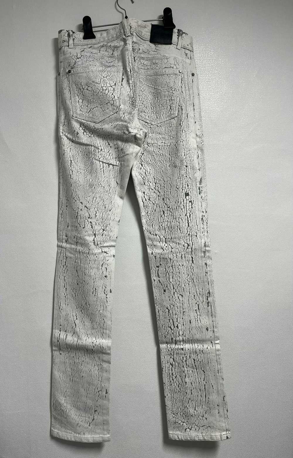 Balenciaga White paint cracked jean - image 4