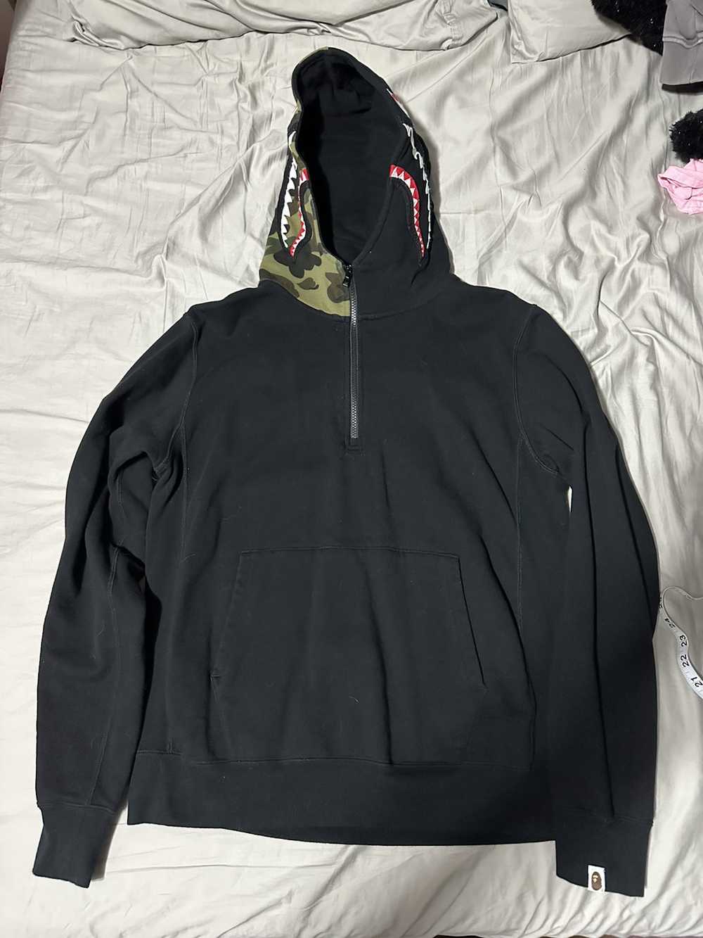 Bape Bape Shark Half Zip Hoodie - image 1