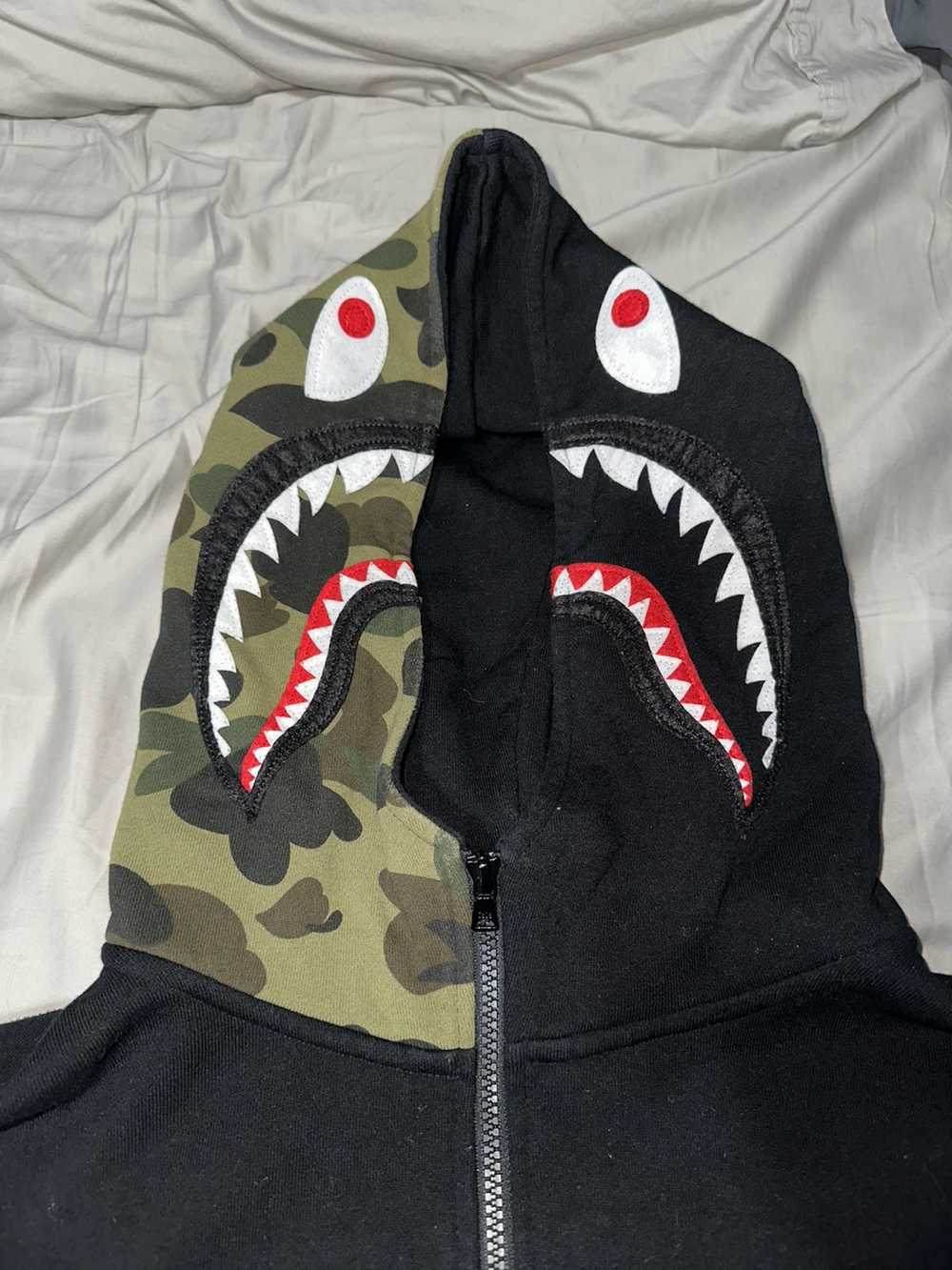 Bape Bape Shark Half Zip Hoodie - image 3