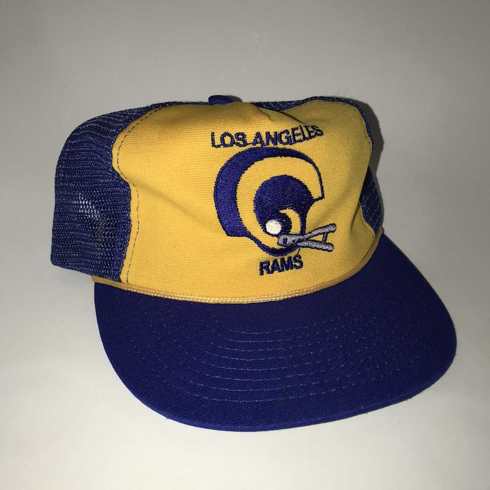 Hat × La × Vintage Los Angeles Rams 80s Trucker - image 1