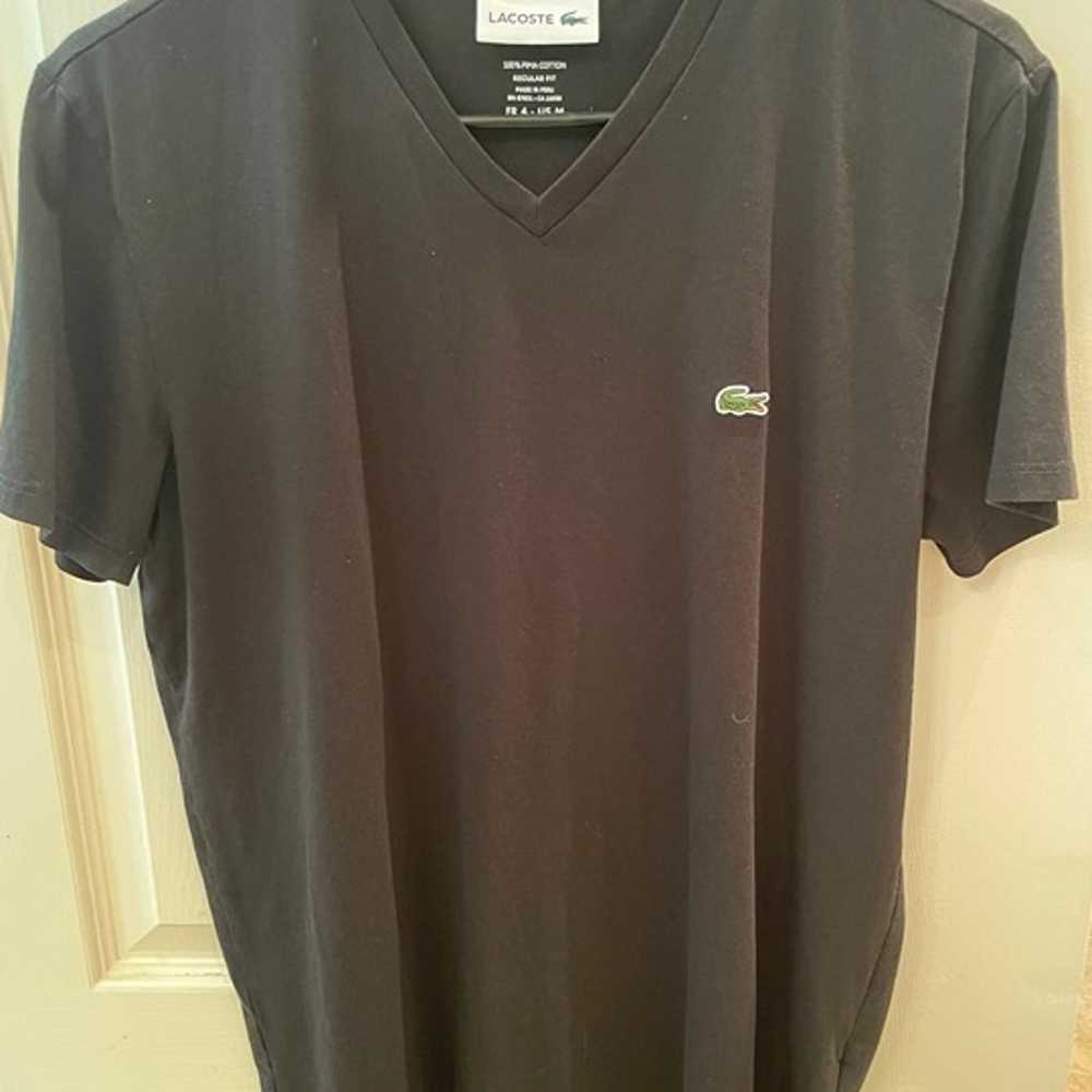 Lacoste Men's V-Neck Pima Cotton Jersey T-Shirt S… - image 1