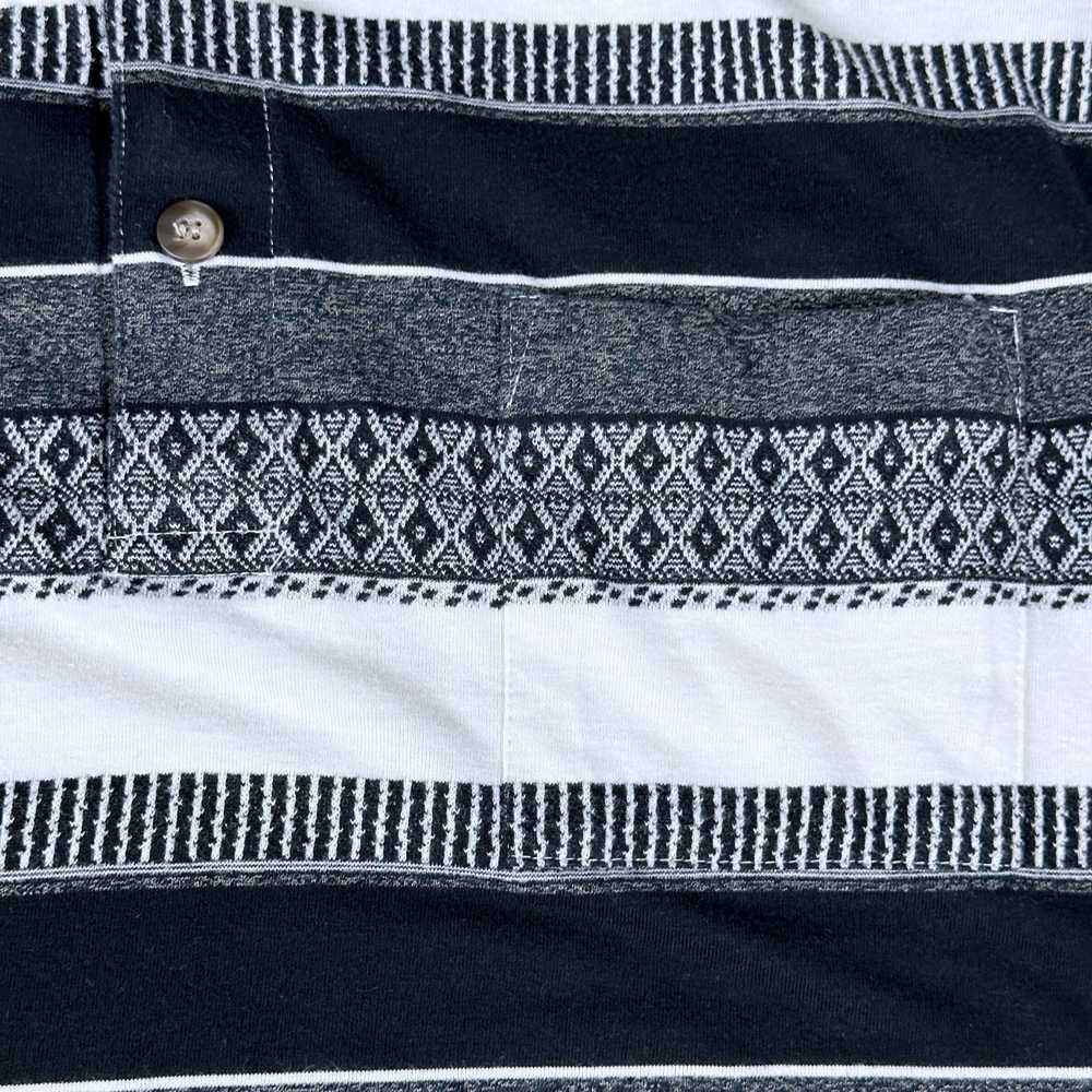 Vintage Vintage Golf Polo Shirt Striped Black 90s… - image 3