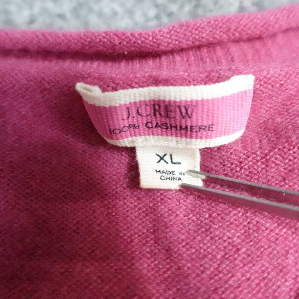 J.Crew J. Crew Cardigan Sweater XL Pink Solid 100… - image 2