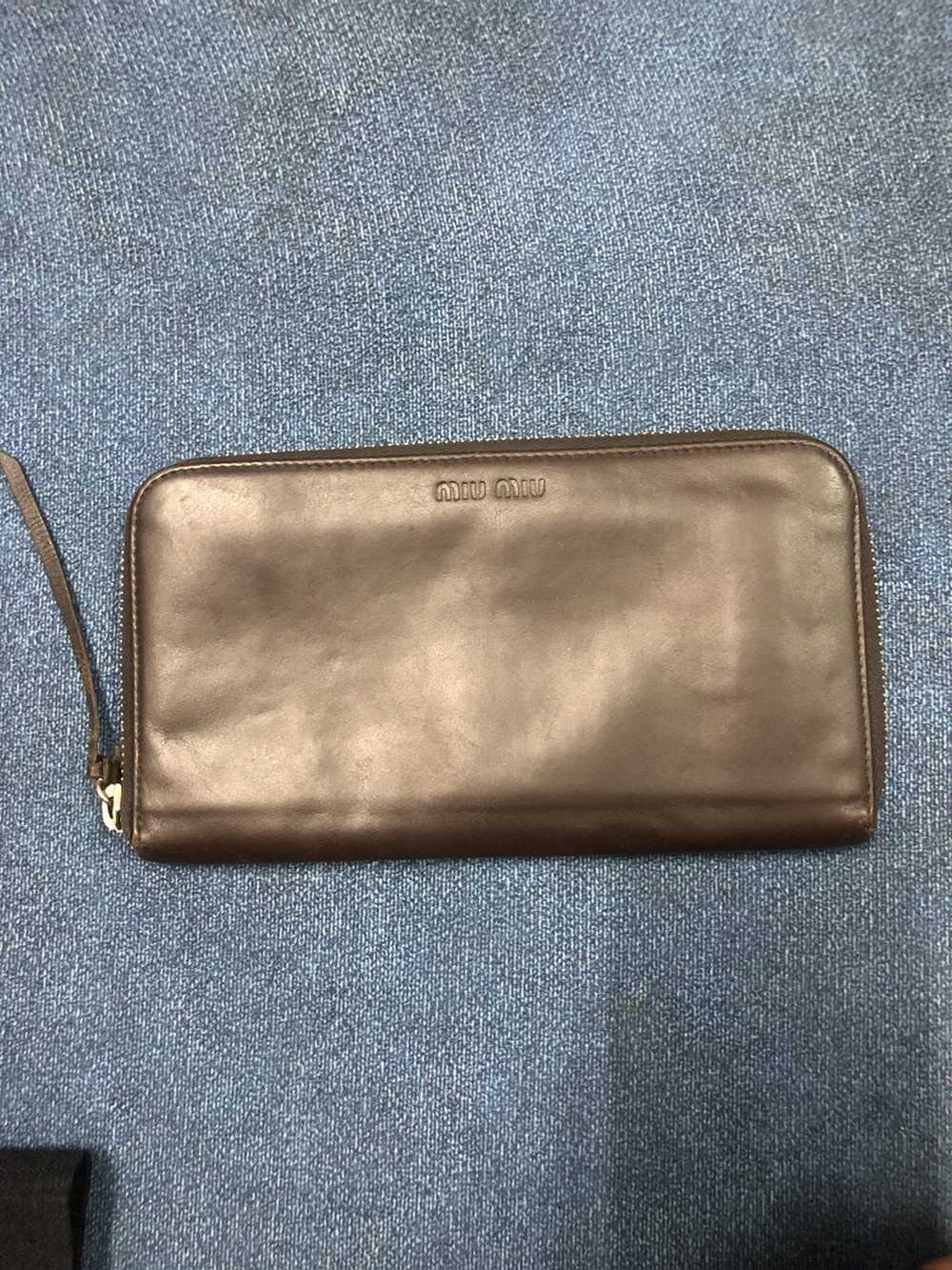 Miu Miu × Prada Miu Miu by prada leather full zip… - image 1