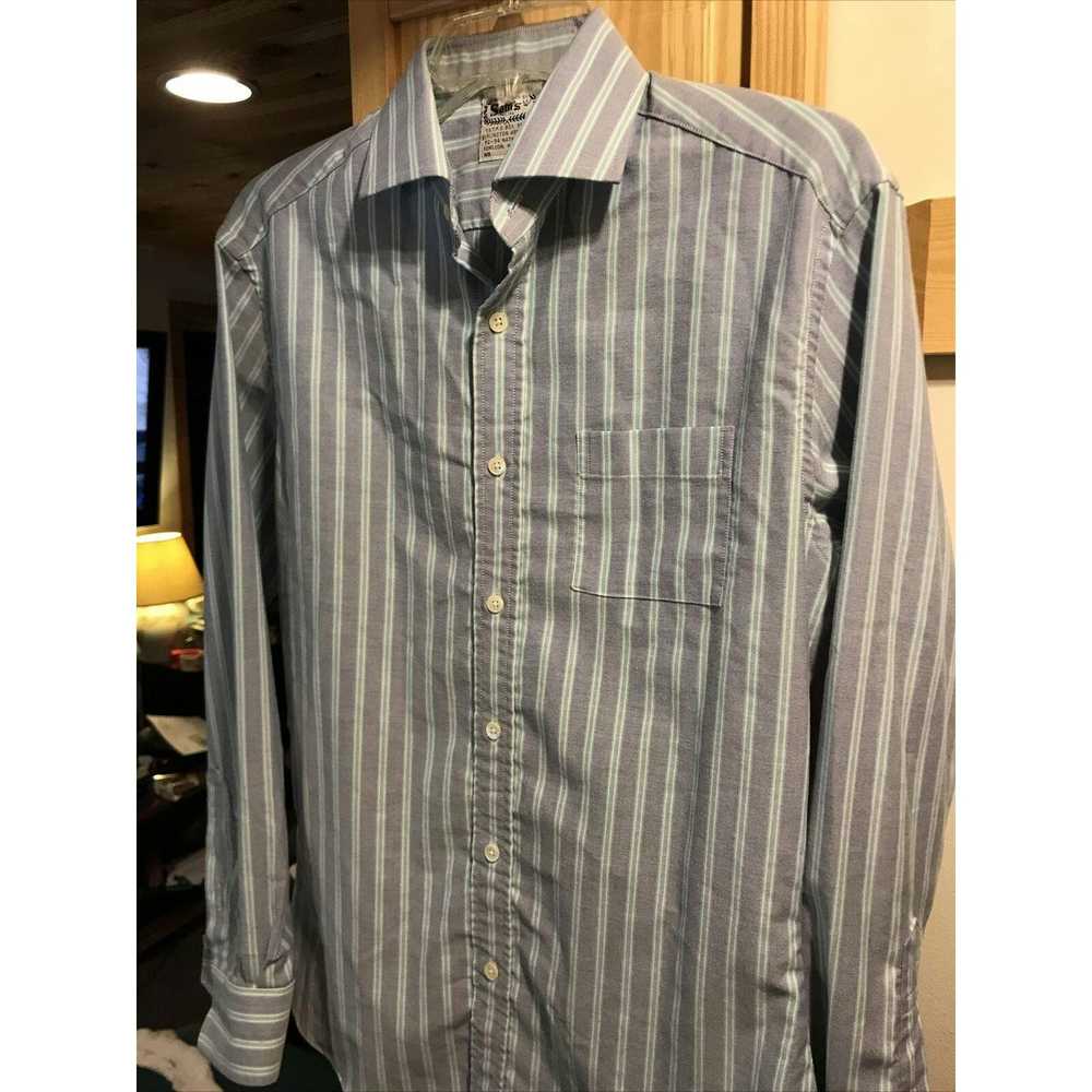 Other Sam’s Tailors Vintage Men’s M Blue Striped … - image 2