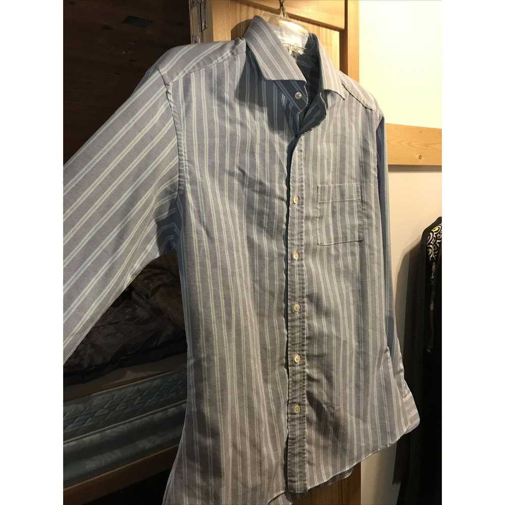 Other Sam’s Tailors Vintage Men’s M Blue Striped … - image 4