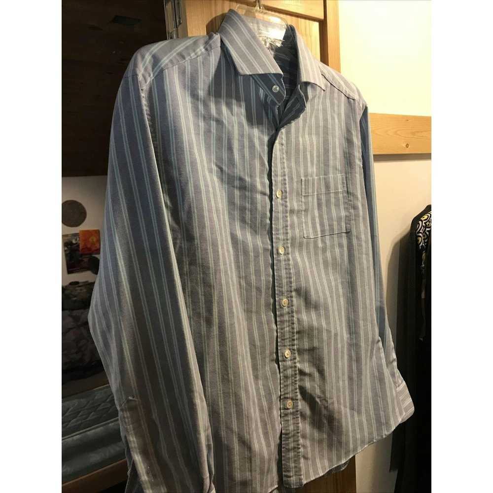 Other Sam’s Tailors Vintage Men’s M Blue Striped … - image 5