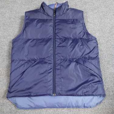 L.L. Bean LL Bean Womens Puffer Vest M Blue Rever… - image 1