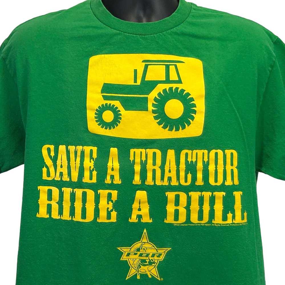 Alstyle PBR Save A Tractor Ride A Bull T Shirt La… - image 1