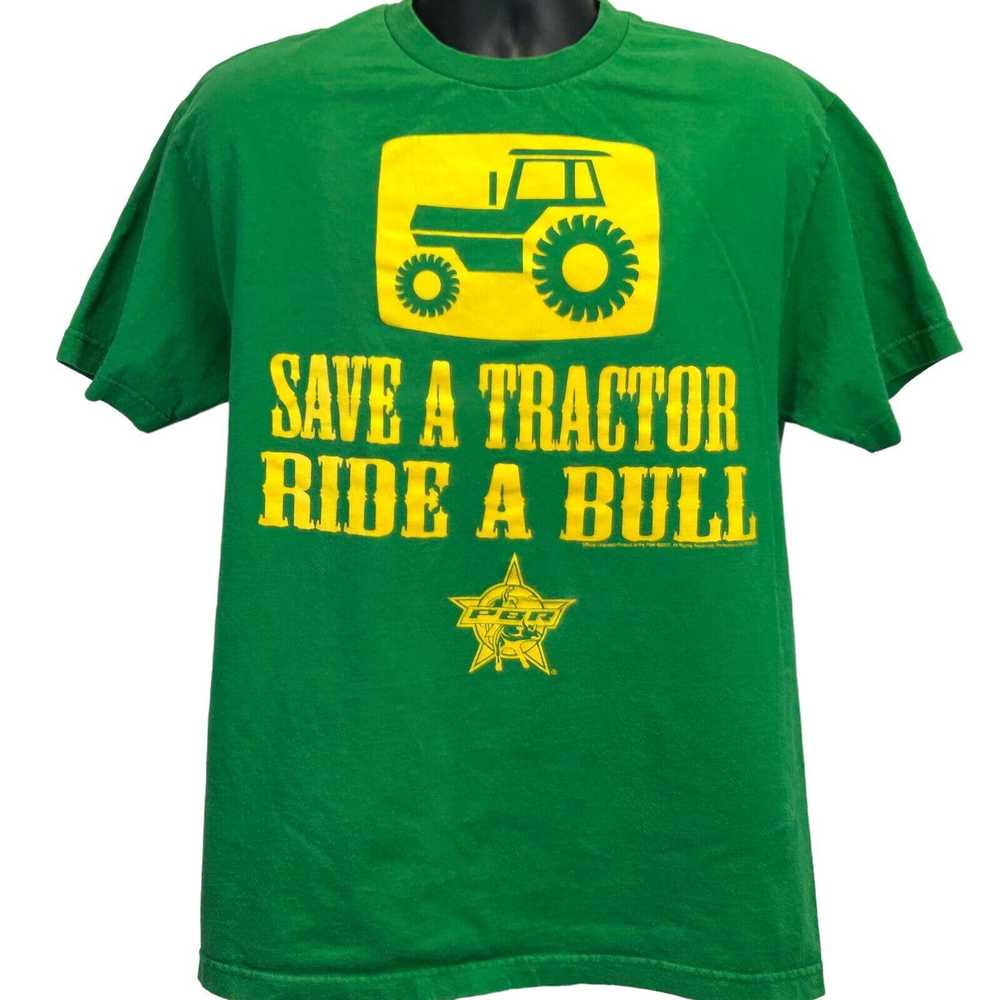 Alstyle PBR Save A Tractor Ride A Bull T Shirt La… - image 2