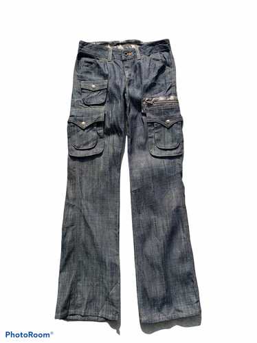 パンツ archive et boite cargo flare denim y2k archive d.k.f flare cargo denim pants - メルカリ