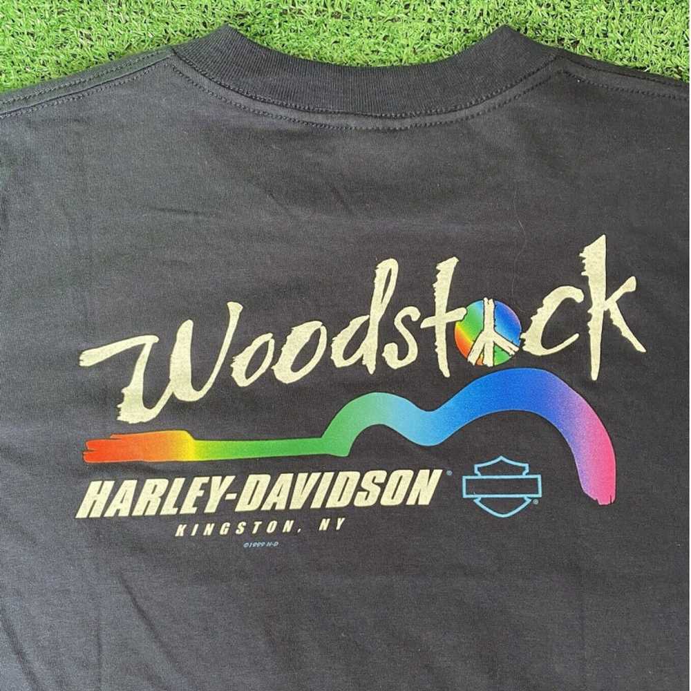 1999 Harley-Davidson Woodstock Kingston Ny T Shirt - image 5