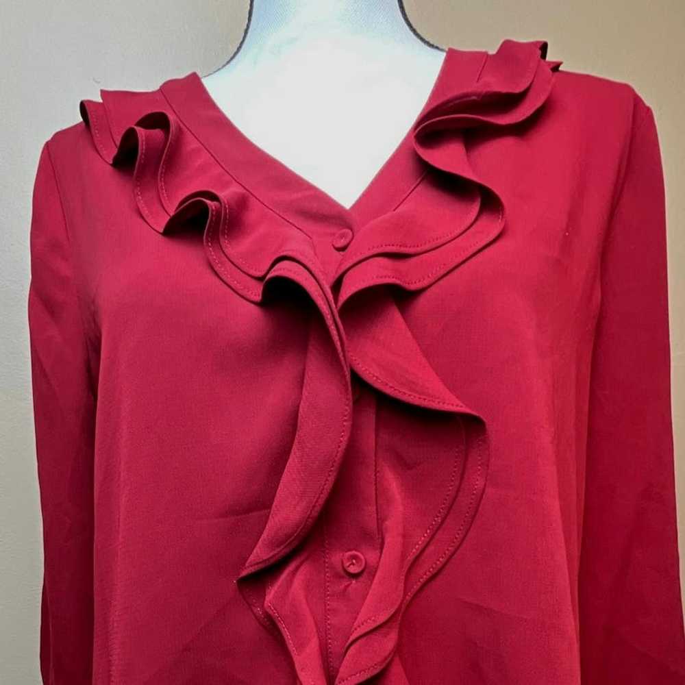 Other 41 Hawthorne Red Blouse size M - image 2