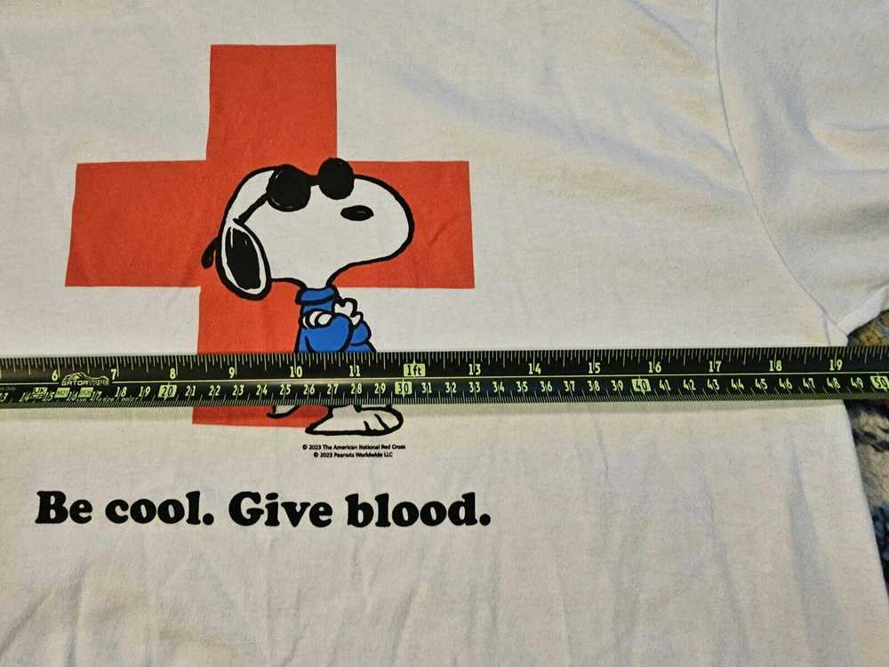 Designer Be Cool Give Blood Snoopy Red Cross shir… - image 6