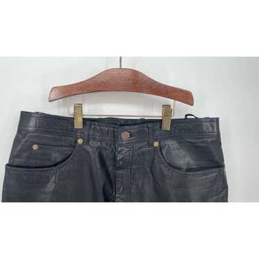 Other Vintage Bermans High Waisted Leather Pants … - image 1