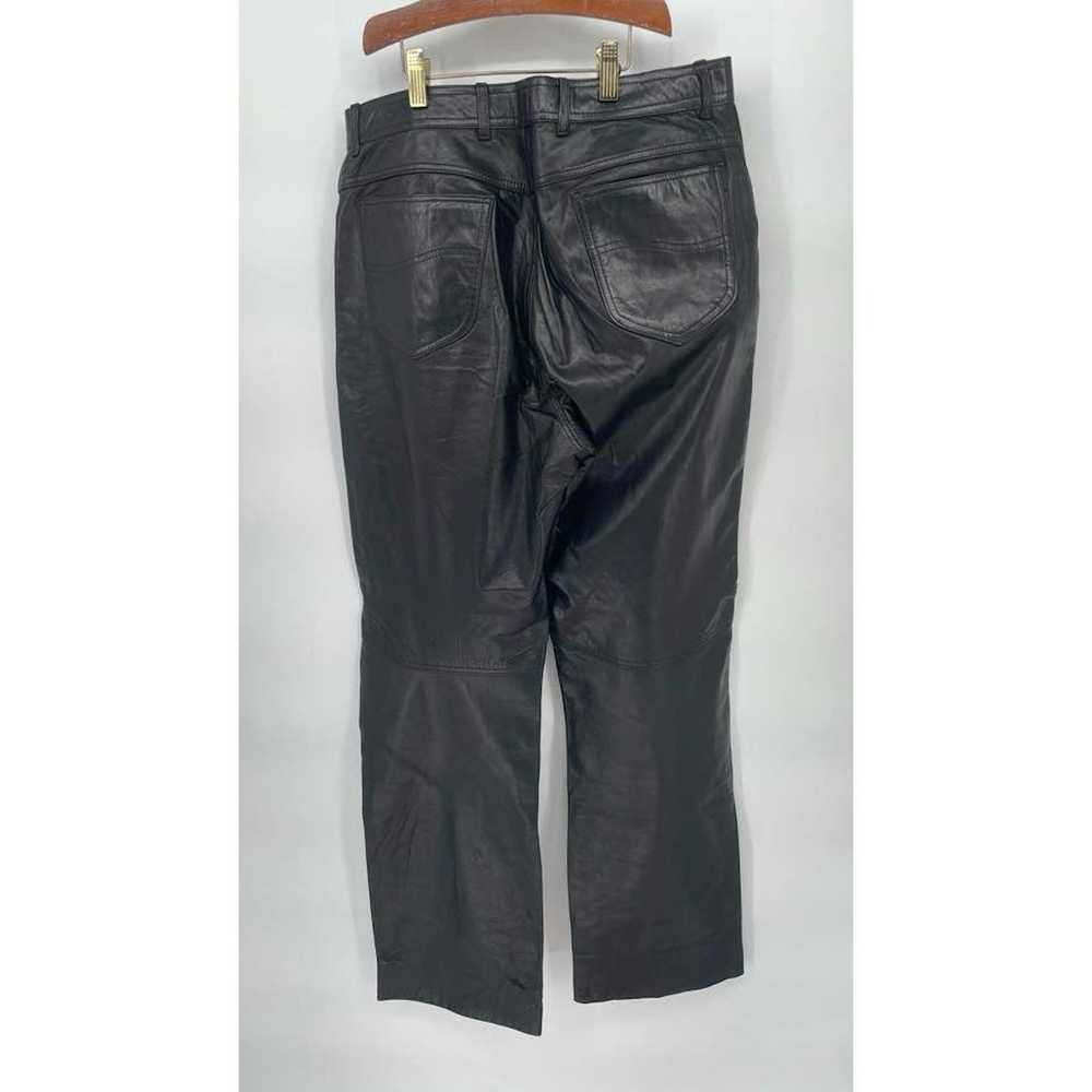 Other Vintage Bermans High Waisted Leather Pants … - image 4