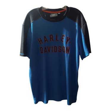 Harley Davidson Motor Cycles Blue Shirt Size LG - image 1