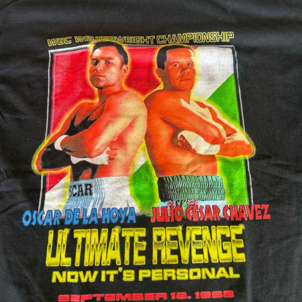 Oscar De La Hoya vs Julio Cesar Chavez Boxing T-S… - image 4